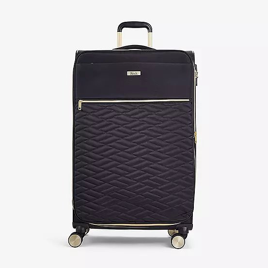 Rock Sloane Expandable 8 Wheel Soft Suitcase - Large, 82L, Black