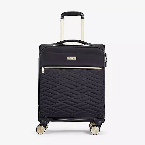 Rock Sloane 8 Wheel Softshell Suitcase - Small, 31L, Black