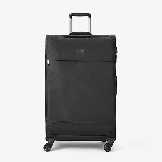 Rock Paris 8-Wheel Soft Suitcase, Large 92L, Black