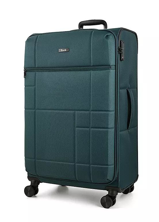 Rock Tokyo 8-Wheel Softshell Suitcase - Large, 94 Litre, Green