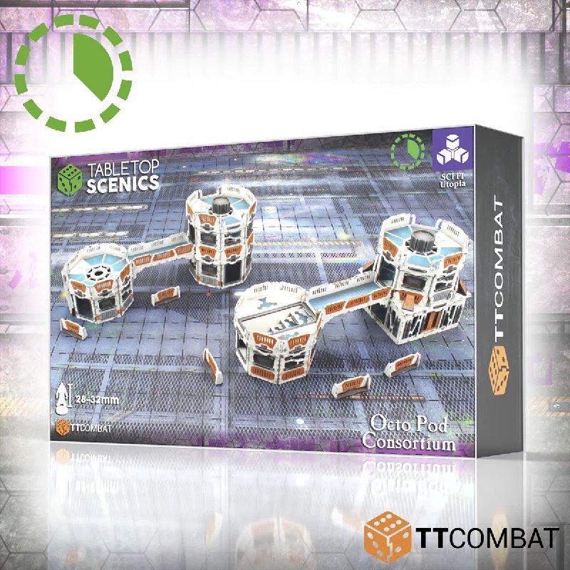 TT Combat Octo Pod Consortium Sci-Fi MDF Scenery Kit