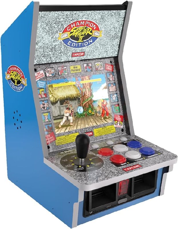 Blaze Evercade Alpha Street Fighter Bartop Arcade with 6 Capcom Games