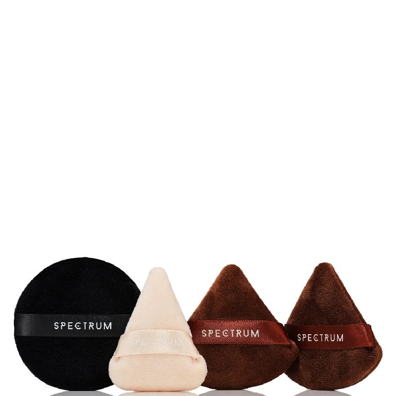 Spectrum Pantherine Professional 4 Piece Velvet Makeup Puff Bundle
