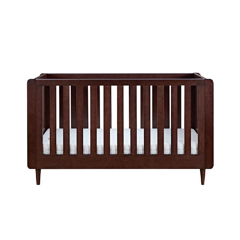 Tutti Bambini Japandi Cot Bed in Warm Walnut, Converts to Toddler Bed and Sofa