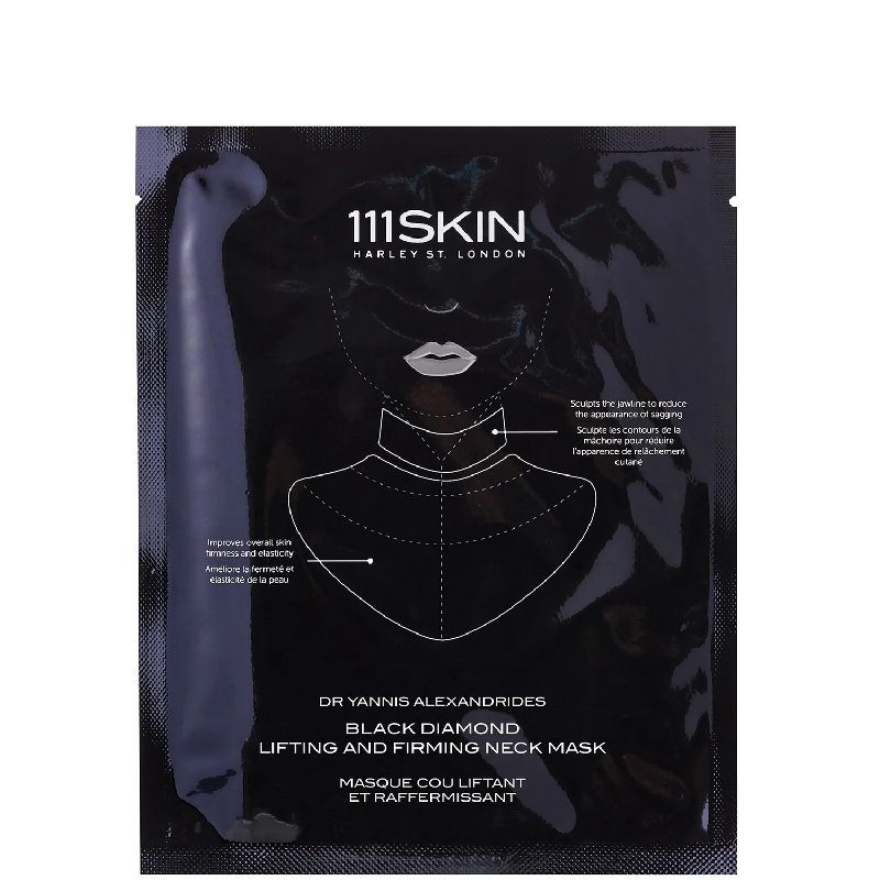 111SKIN Black Diamond Lifting and Firming Neck Mask, 5 Masks