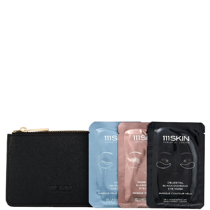 111SKIN Jetsetter Set with Rose Gold, Cryo De-Puffing and Black Diamond Eye Masks