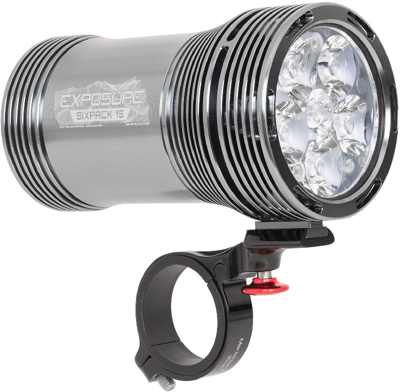 Exposure Lights Six Pack 15 Front Bike Light - Dark Grey