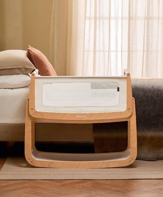 SnuzPod 5 Bedside Crib - Natural