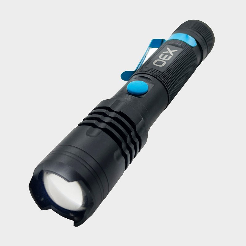 OEX 1000 Lumen Rechargeable Torch with USB-C Charger