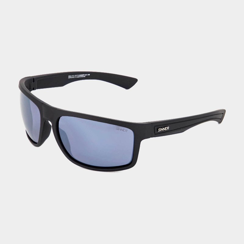 Sinner Ros X Sunglasses in Black with Polarised Sintec Lenses