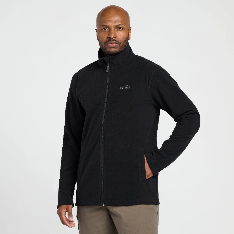 Peter Storm Men's Bracken Full Zip Fleece in Black