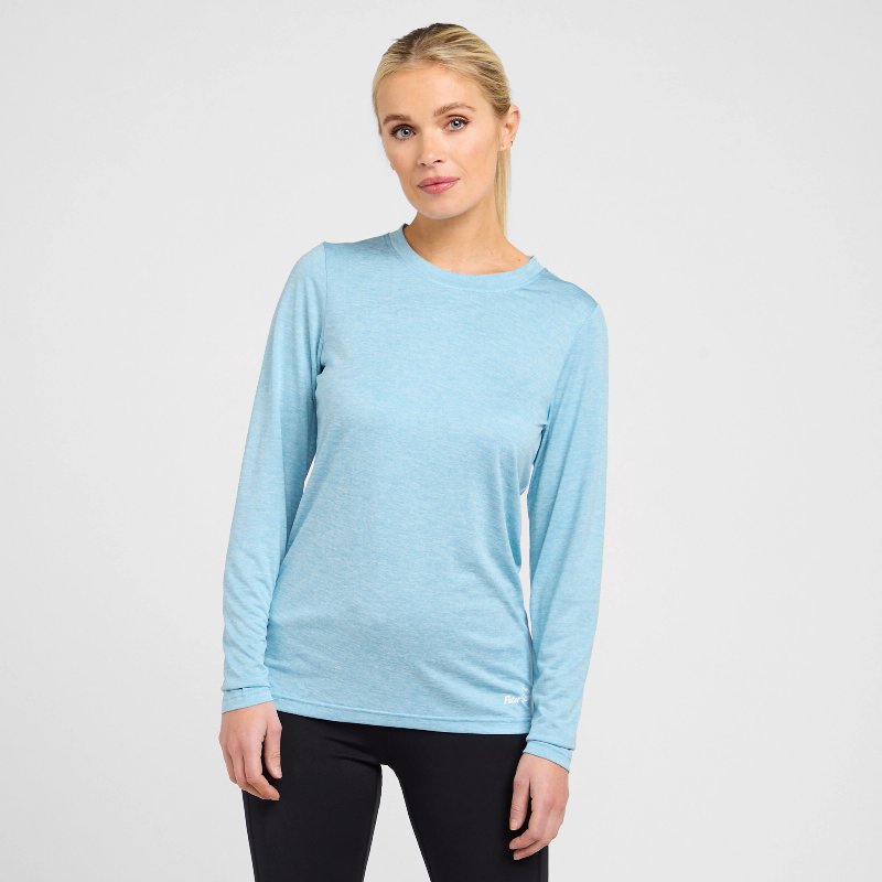 Peter Storm Women's Active Long Sleeve T-Shirt in Blue