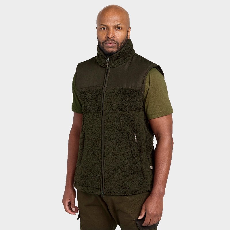 Jack Pyke Men's Sherpa Fleece Gilet in Green