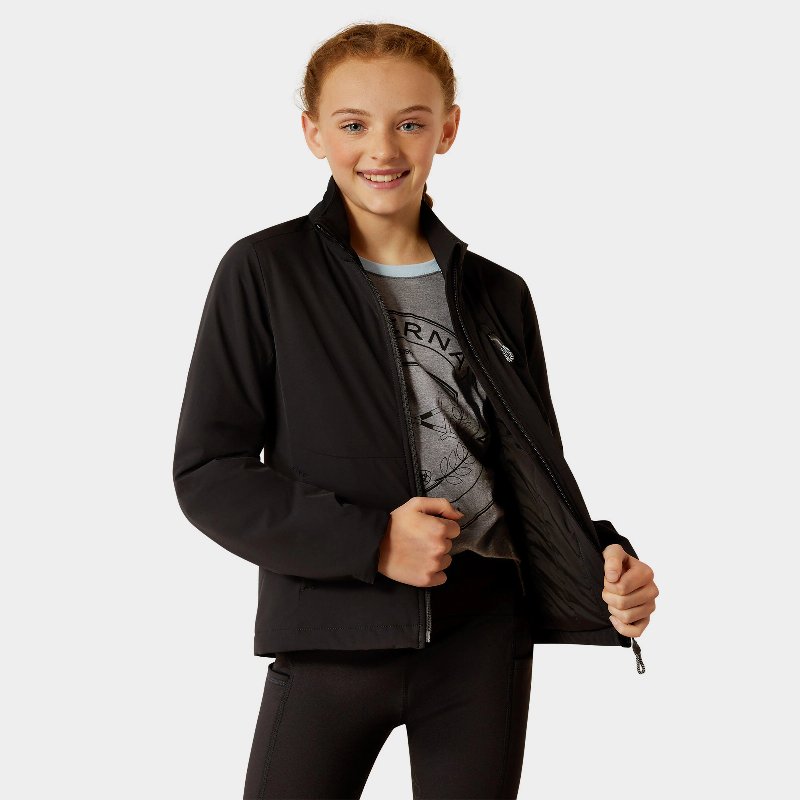 Ariat Kids Rion Stretch Shell Insulated Jacket in Black
