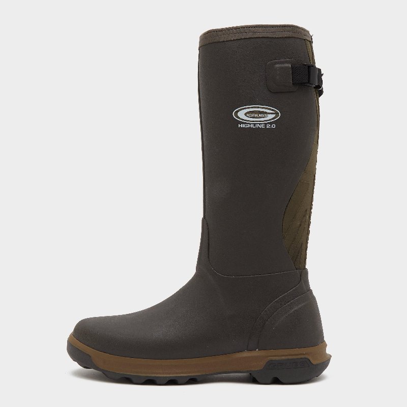 Grubs Highline 2.0 Wellington Boots in Mahogany