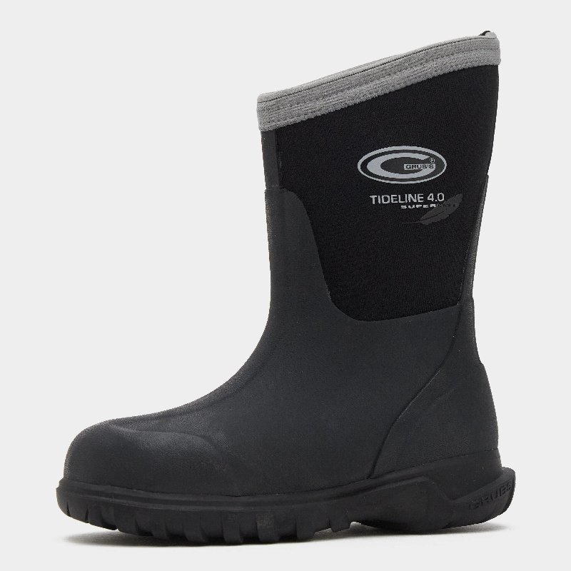 Grubs Kids Tideline Boots Paisley/Charcoal Wellington Boots