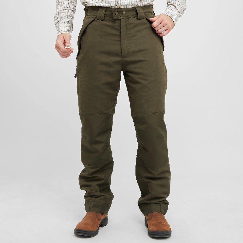 Hoggs of Fife Mens Kincraig Waterproof Field Trousers in Olive Green