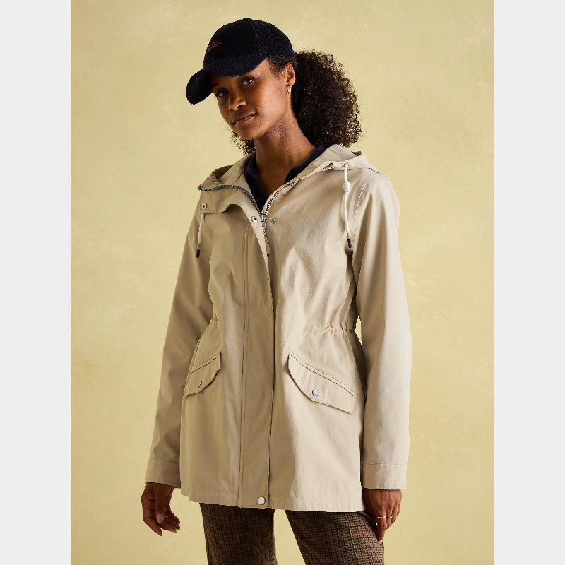 Joules Women's Portwell Coat in Neutral