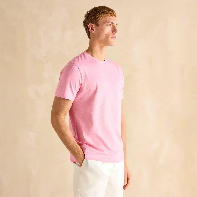 Joules Men's Denton Grey Plain Jersey Crew Neck T-Shirt
