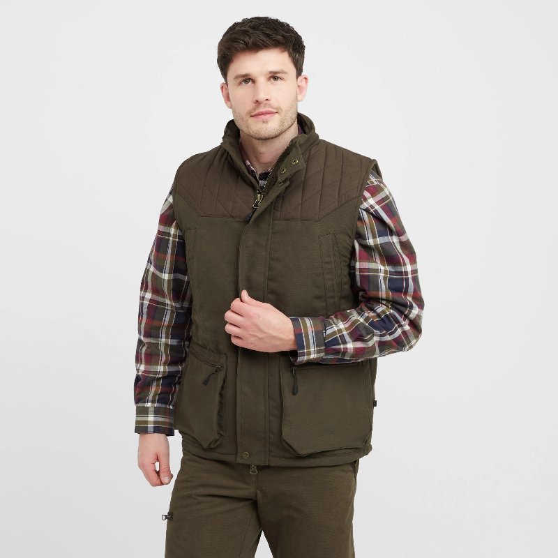 Hoggs of Fife Men's Kincraig Waterproof Field Jacket in Olive Green