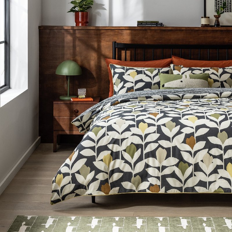 Habitat x Scion Cotton Padukka Bedding Set - Double with Bold Stem Print