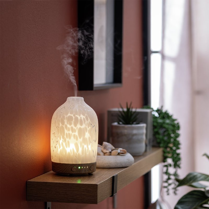 Habitat Confetti Glass Electric Diffuser - White, 100ml Capacity