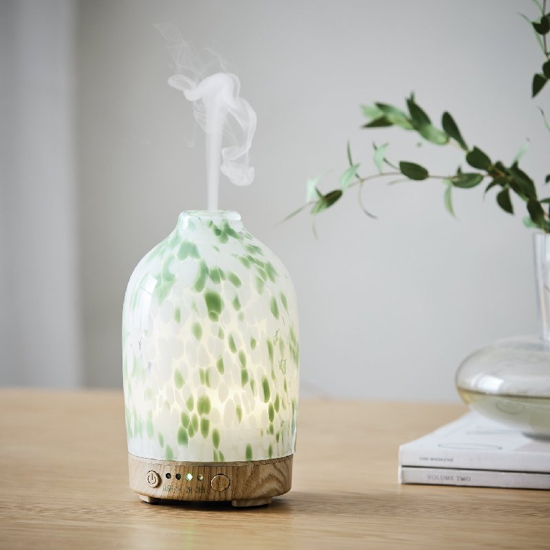 Habitat Confetti Glass Electric Diffuser in Green, 100ml Capacity