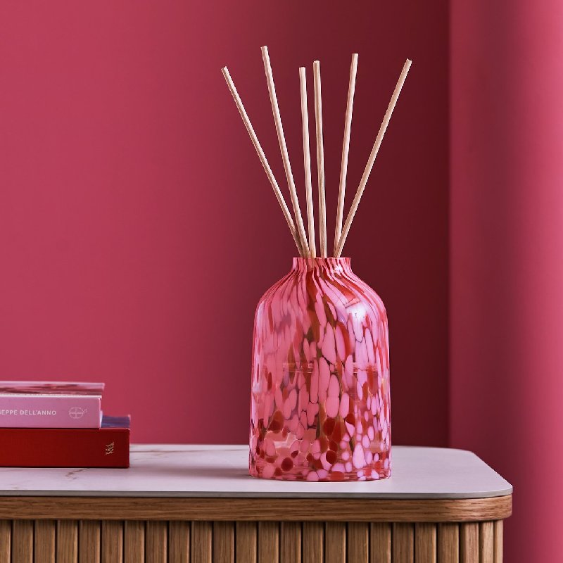 Habitat Confetti 500ml Glass Reed Diffuser - Pink Jasmine & Amber Scent