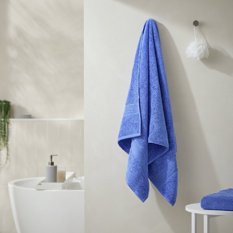 Habitat Supersoft Bath Towel - Cobalt Blue, 130cm x 70cm