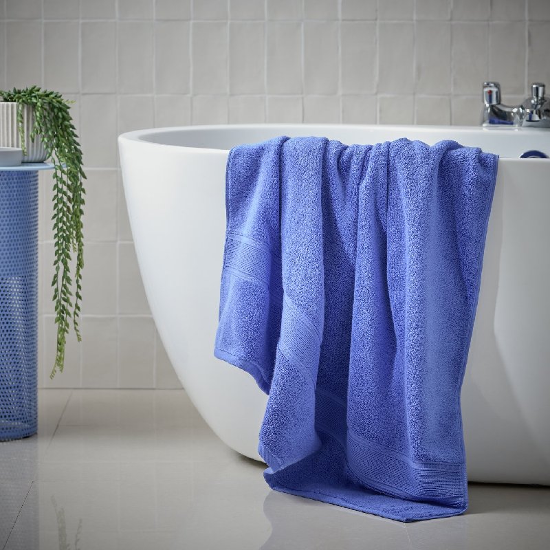 Habitat Supersoft Bath Sheet in Cobalt Blue, 150cm x 100cm