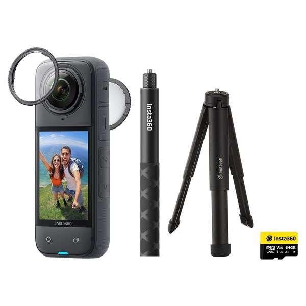 Insta360 X4 Survey Bundle with Selfie Stick, Tripod and 64GB Card