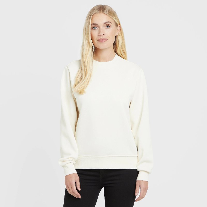 Hunter Women’s Haven Crew Sweater in Cream