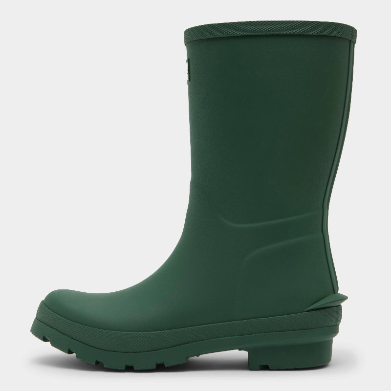 Hunter Green Label Women's Windsor Short Wellington Boots in Olive