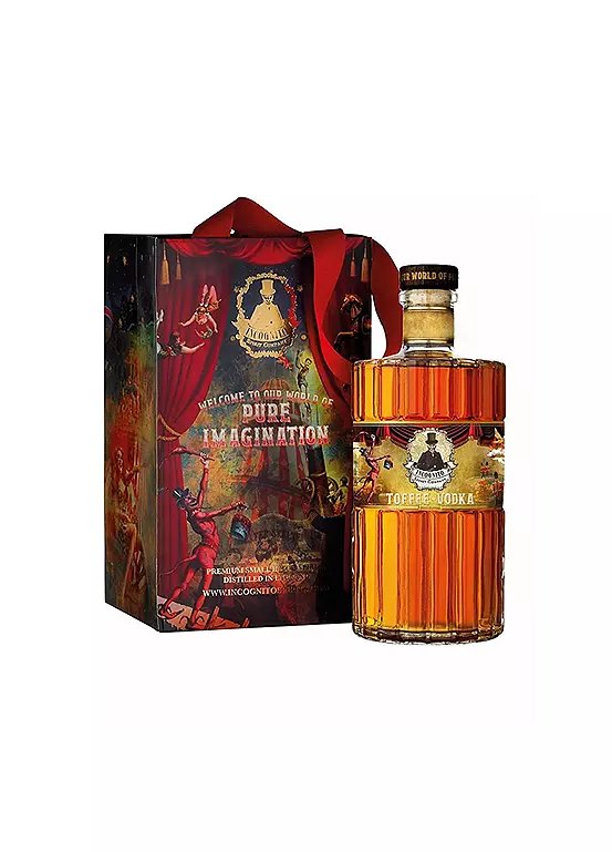 Incognito Spirits Collectors Edition Toffee Vodka 70cl with Gift Bag Set