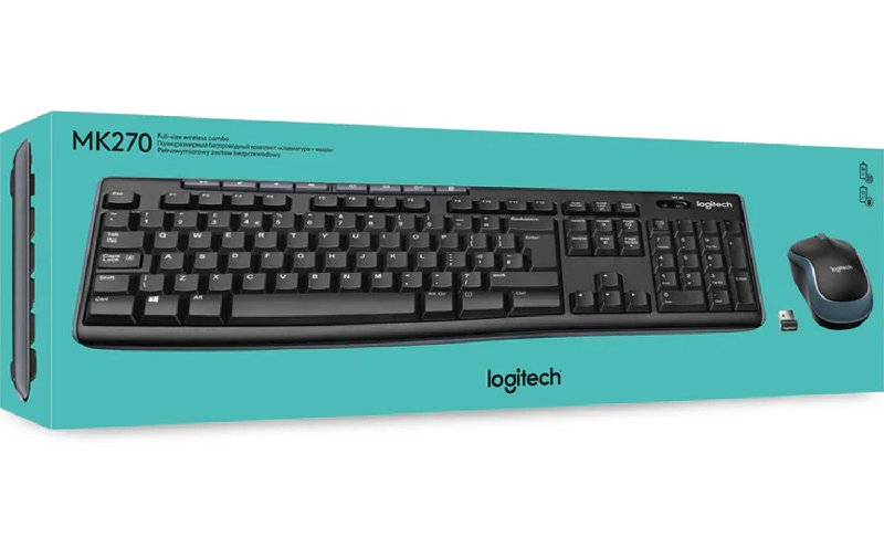 Logitech MK330 Wireless Keyboard and Mouse Combo Black