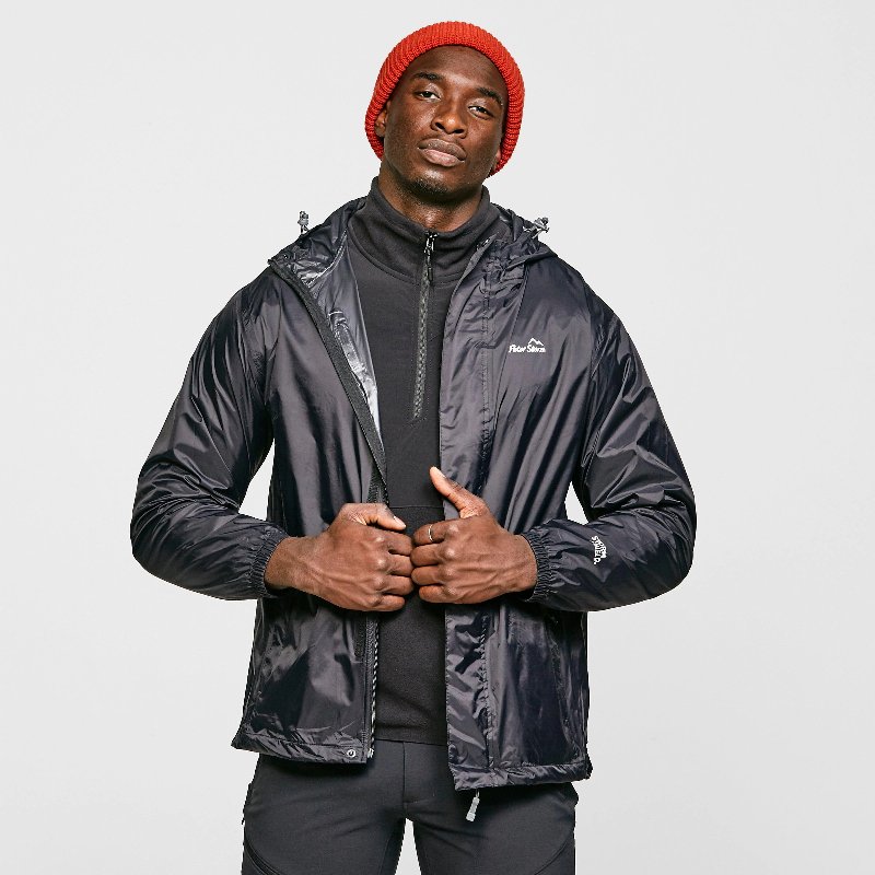Peter Storm Men's Packable Waterproof Jacket in Black