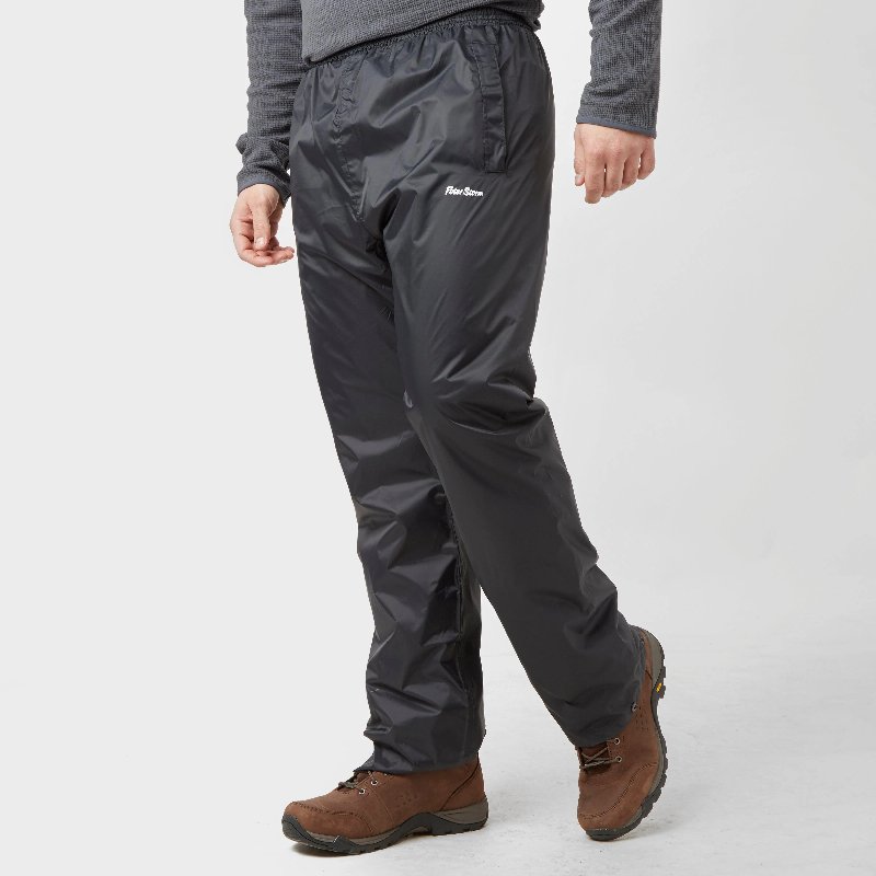 Peter Storm Men's Waterproof Packable Overtrousers Black