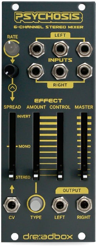 Dreadbox PSYCHOSIS Eurorack Stereo Mixer Module