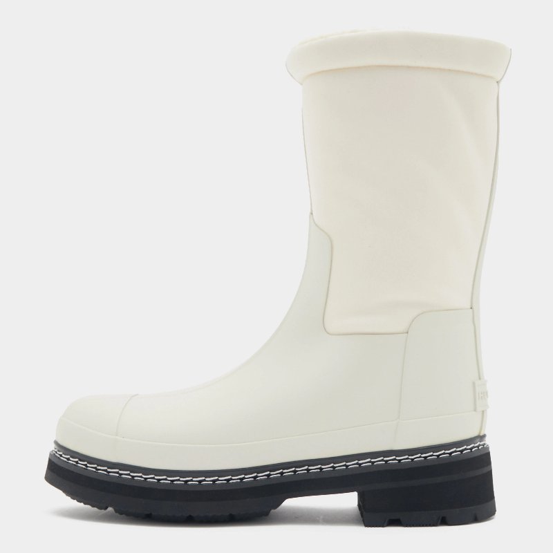 Hunter Women’s Refined Stitch Insulated Wellington Boots in White