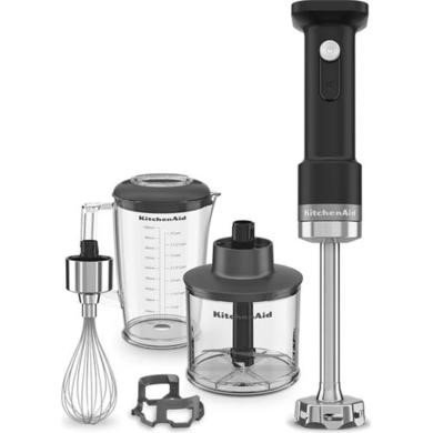 KitchenAid Go Cordless Hand Blender with Accessories - Matte Black, Without Battery