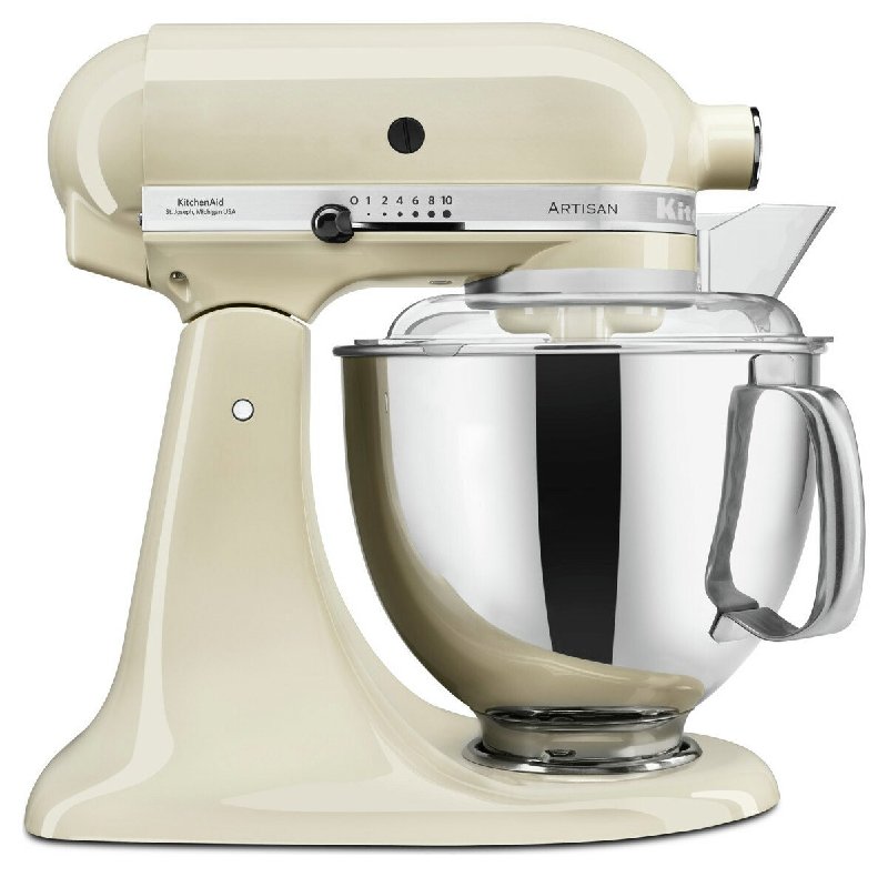 KitchenAid Artisan Stand Mixer 5KSM175PSBAC with 4.8L and 3L Bowls in Almond Cream