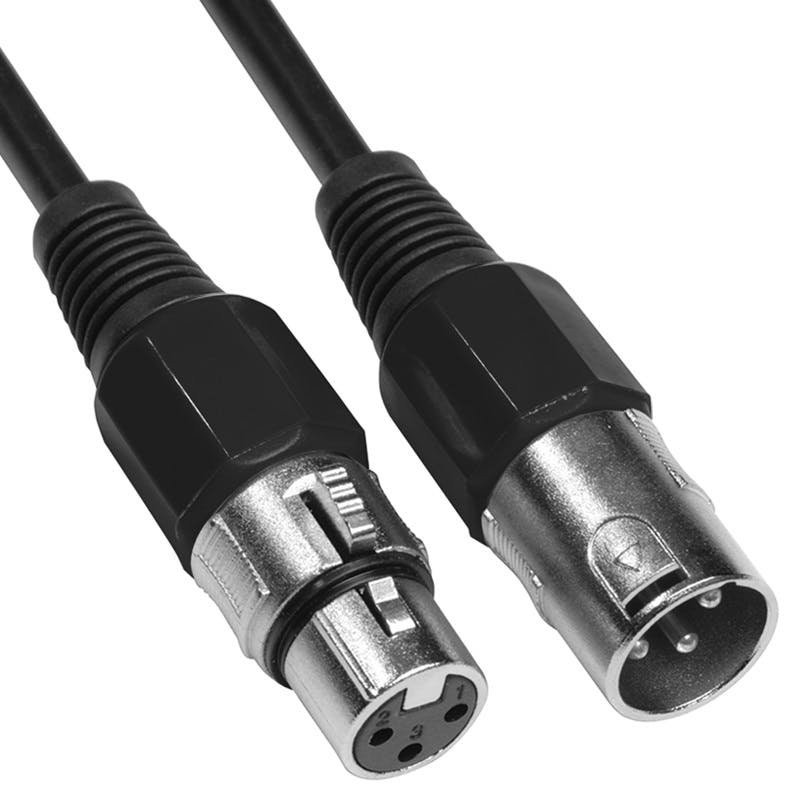 Stagg Male to Female XLR Cable, 10 Metres, Black
