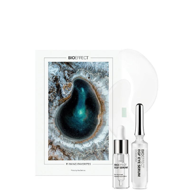 Bioeffect Firming Favorites Holiday Gift Set 2025 with EGF Serum 15ml, Eye Serum 6ml and Eye Masks