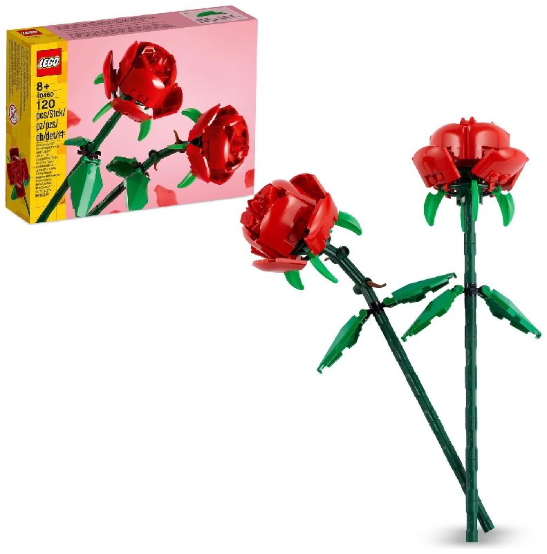 LEGO Creator Roses Flower Bouquet Set 40460 with 2 Red Blooms
