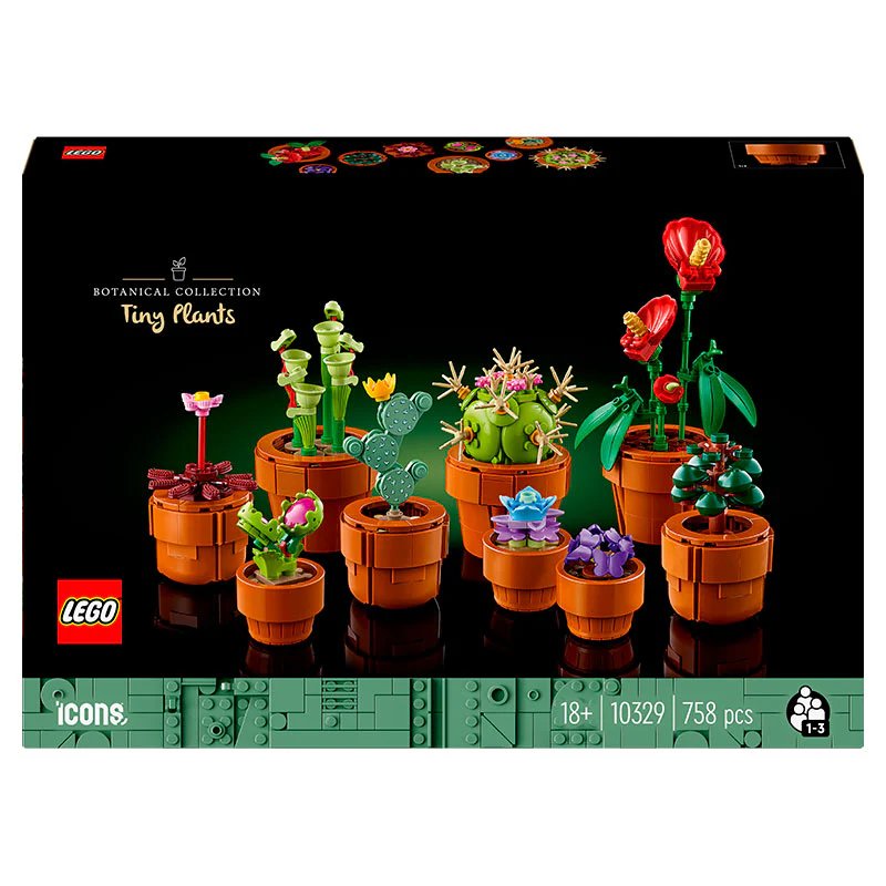 LEGO Icons Botanical Collection Tiny Plants Set 10329 with 758 Pieces