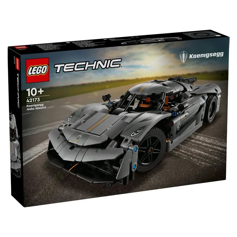 LEGO Technic Koenigsegg Jesko Absolut Grey Hypercar Building Set 42173 (801 Pieces)