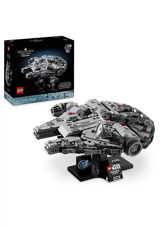 LEGO Star Wars Millennium Falcon Model Set 75375 with 921 Pieces