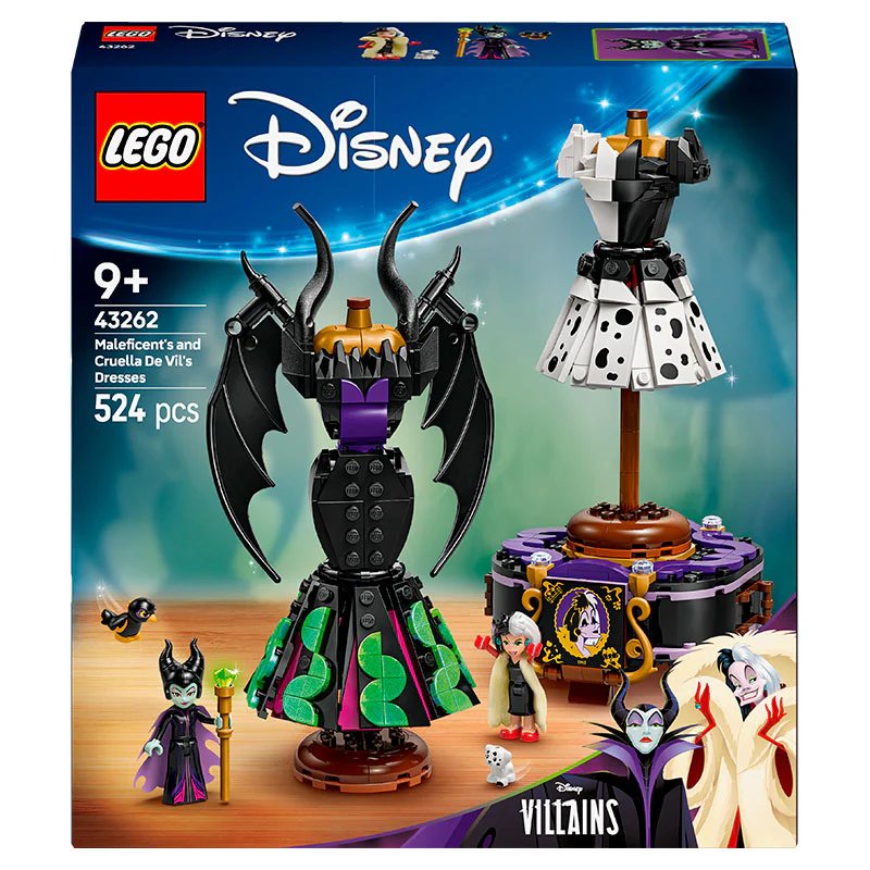 LEGO Disney Maleficent's and Cruella De Vil's Dresses Building Set 43262