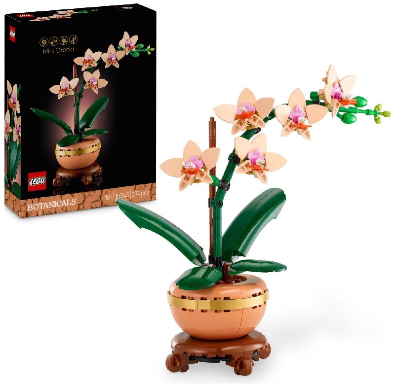 LEGO Botanicals Mini Orchid Artificial Plant Set 10343 with 274 Pieces
