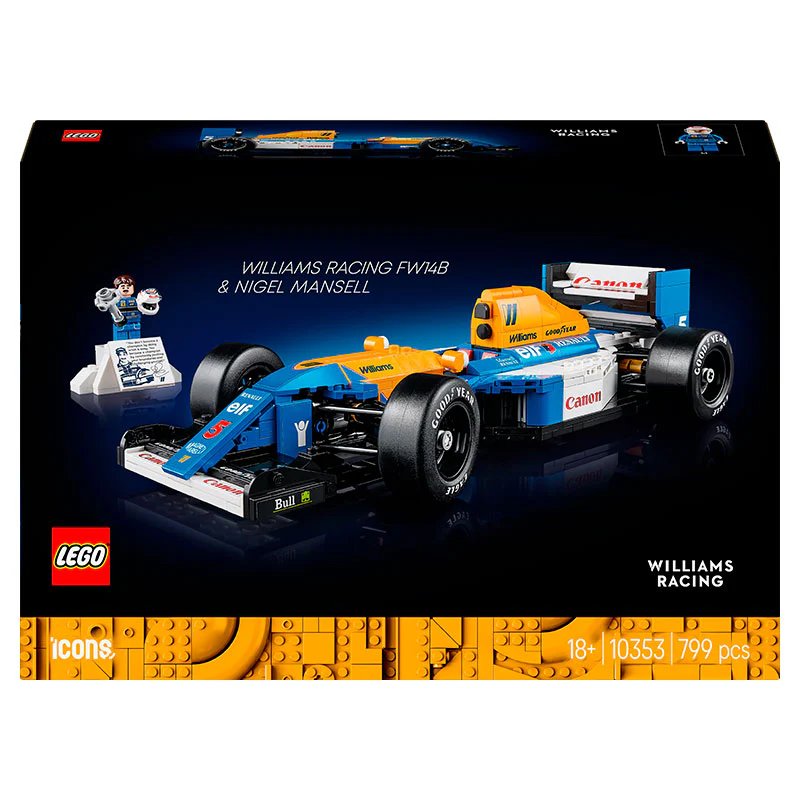 LEGO Icons Williams Racing FW14B & Nigel Mansell Model Car Set #10353